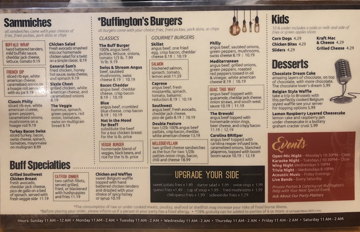 Menu Buffington's-6